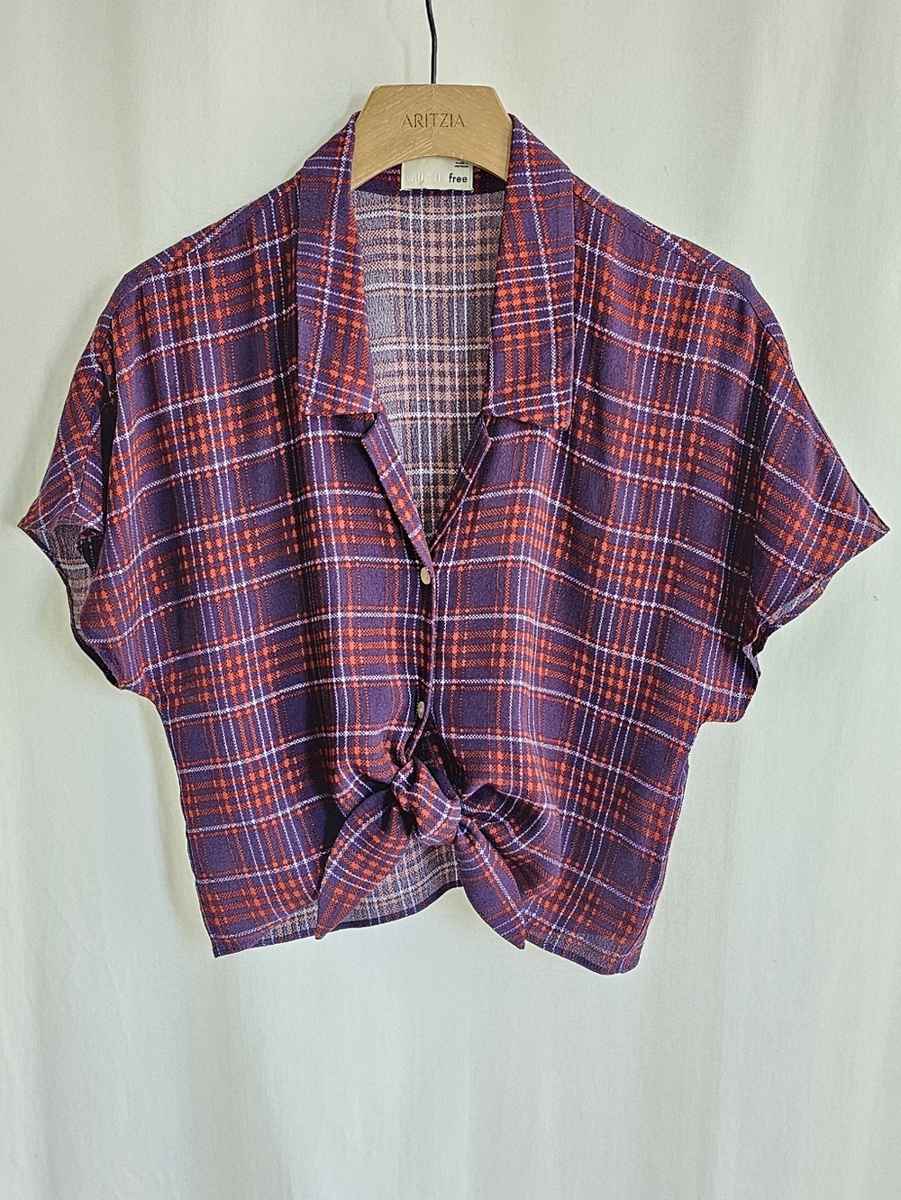 Aritzia Wilfred Free Tie-Front Button-Up Blouse - Picture 11 of 16